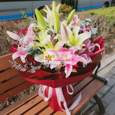 承德8支多头百合，万事如意喜上加喜